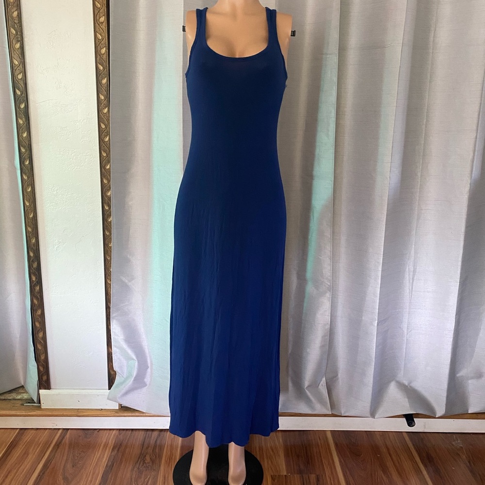 Old Navy Navy Blue Tank Maxi Dress